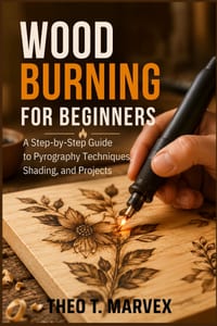 Wood Burning for Beginners: A Step-by-Step Guide to Pyrography Techniques, Shading, and Projects cover