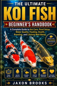 The Ultimate Koi Fish Beginner's Handbook: A Complete Guide to Koi Care, Pond Setup, Water Quality, Feeding, Health, Breeding, and Lifelong Well-Being cover
