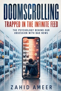 Doomscrolling: Trapped in the Infinite Feed: The Psychology Behind Our Obsession with Bad News cover