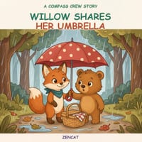 Willow Shares Her Umbrella: A Compass Crew Story About Generosity With Healthy Limits for Kids Ages 4-8 cover