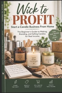 Wick to Profit: Start a Candle Business From Home: The Beginner's Guide to Making, Branding, and Selling Candles for Real Income cover