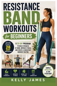Resistance Band Workouts for Beginners: A 28-Day Program to Build Strength at Home, Improve Fitness, and Create a Consistent Workout Routine cover