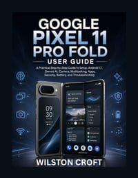 Google Pixel 11 Pro Fold User Guide: A Practical Step-by-Step Guide to Setup, Android 17, Gemini AI, Camera, Multitasking, Apps, Security, Battery, an cover