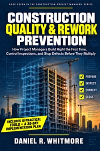 Construction Quality & Rework Prevention: How Project Managers Build Right the First Time, Control Inspections, and Stop Defects Before They Multiply cover