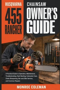 Husqvarna 455 Rancher Chainsaw Owner's Guide: A Practical Guide to Operation, Maintenance, Troubleshooting, Hard Starting, Carburetor Care, Chain Shar cover