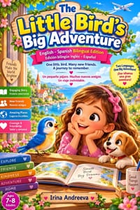 The Little Bird's Big Adventure English -Spanish Bilingual Edition: A Bilingual Adventure of Courage, Friendship, Dreams, and Finding Home cover