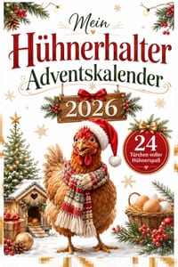Mein Hühnerhalter Adventskalender 2026: 24 Türchen voller Hühner-Wissen, Mini-Rätseln und kuriosen Fakten - eine ideale Geschenkidee für Hühnerhalter cover