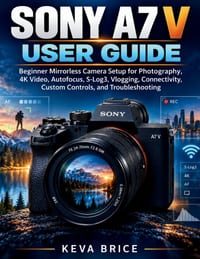 Sony A7 V User Guide: Beginner Mirrorless Camera Setup for Photography, 4K Video, Autofocus, S-Log3, Vlogging, Connectivity, Custom Controls, and Trou cover