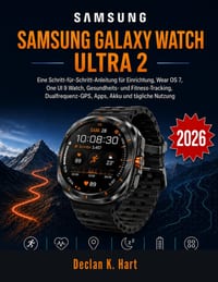 Samsung Galaxy Watch Ultra 2 Benutzerhandbuch: Eine Schritt-für-Schritt-Anleitung für Einrichtung, Wear OS 7, One UI 9 Watch, Gesundheits- und Fitness cover