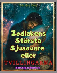 Zodiakens största Sjusovare eller Tvillingarna: Sömnig målarbok cover