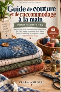 Guide de couture et de raccommodage � la main pour d�butants: Projets de couture, de raccommodage et de r�paration �tape par �tape, des boutons et our cover