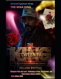 "Between Pain and Love" THE MIKA KING- DELUXE VERSION 2026: Anthology of love, heartbreak, and illustrations. cover