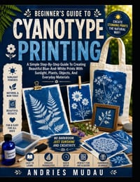 Beginner's Guide to Cyanotype Printing: A Simple Step-By-Step Guide To Creating Beautiful Blue-And-White Prints With Sunlight, Plants, Objects, And Ev cover