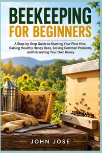 Beekeeping For Beginners: A Step-by-Step Guide to Starting Your First Hive, Raising Healthy Honey Bees, Solving Common Problems, and Harvesting Your O cover