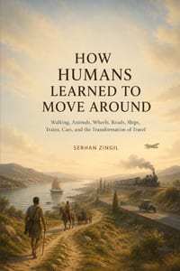 How Humans Learned to Move Around: Walking, Animals, Wheels, Roads, Ships, Trains, Cars, and the Transformation of Travel cover