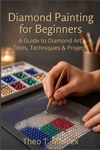 Diamond Painting For Beginners: A Guide to Diamond Art, Tools, Techniques & Projects cover