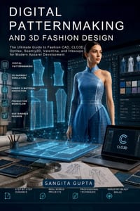 Digital Patternmaking and 3D Fashion Design: The Ultimate Guide to Fashion CAD, CLO3D, Optitex, Seamly2D, Valentina, and Inkscape for Modern Apparel D cover