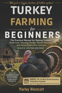 Turkey Farming for Beginners: The Practical Manual for Raising Turkeys - Poult Care, Housing Design, Breed Selection, and Farm Production Systems (S.A cover