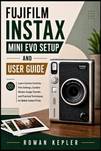 Fujifilm Instax Mini Evo Setup and User Guide: Learn Camera Controls, Film Settings, Creative Modes, Image Transfer, and Practical Techniques for Bett cover