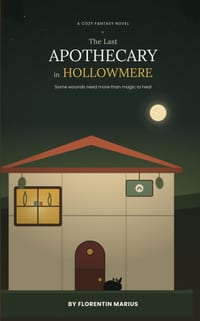 The Last Apothecary in Hollowmere: A Cozy Fantasy Romance of Healing, Found Family, and Second Chances cover