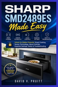 SHARP SMD2489ES Made Easy: Unlock Its Hidden Potential: Smart Cooking, Sensor Technology, Alexa Controls, Essential Settings, Safety & Troubleshooting cover