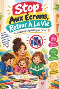 Stop Aux Écrans, Retour À La Vie: Le Guide Anti-Culpabilité pour Parents cover