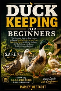 Duck Keeping for Beginners: The Complete Step-by-Step System to Raise a Healthy Flock, Harvest Fresh Eggs Year-Round, and Enjoy Backyard Self-Sufficie cover
