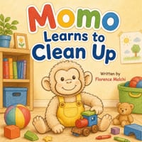 Momo Learns to Clean Up: A Fun Children's Book About Tidy Rooms, Helping Out, and Positive Habits cover