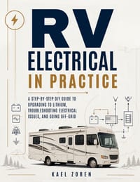 RV Electrical In Practice: A Step-by-Step DIY Guide to Upgrading to Lithium, Troubleshooting Electrical Issues, and Going Off-Grid cover