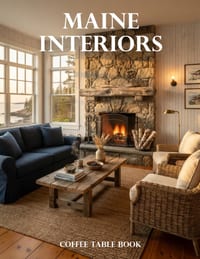 Maine Interiors Coffee Table Book: A Collection of Coastal Homes, Historic Retreats, Rustic Elegance, and Timeless New England Design cover