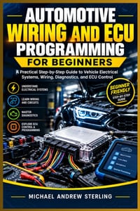 Automotive Wiring and ECU Programming for Beginners: A Practical Step-By-Step Guide to Vehicle Electrical Systems, Wiring, Diagnostics, and ECU Contro cover