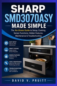 Sharp SMD3070ASY Made Simple: The No-Stress Guide to Setup, Cooking, Sensor Functions, Hidden Features, Maintenance & Troubleshooting cover