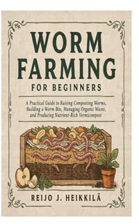Worm Farming for Beginners: A Practical Guide to Raising Composting Worms, Building a Worm Bin, Managing Organic Waste, and Producing Nutrient-Rich Ve cover
