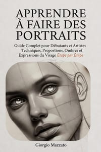 APPRENDRE A FAIRE DES PORTRAITS Le Guide Complet du Visage pour Débutants et Confirmés: Proportions, Ombres, Lumière et Expressions Étape par Étape, a cover