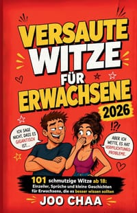 Versaute Witze für Erwachsene 2026: 101 schmutzige Witze ab 18: Einzeiler, Sprüche und kleine Geschichten für Erwachsene, die es besser wissen sollten cover
