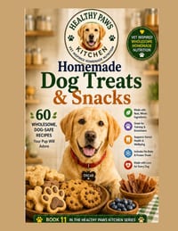 Homemade Dog Treats & Snacks: 60 Healthy, Preservative-Free Treat Recipes Your Dog Will Beg For cover