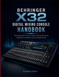 Behringer X32 Digital Mixing Console Handbook: A Guide to Setup, Mixing Workflows, Stage-Box Integration and Troubleshooting cover