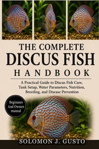 The Complete Discus Fish Handbook: A Practical Guide to Discus Fish Care, Tank Setup, Water Parameters, Nutrition, Breeding, and Disease Prevention cover
