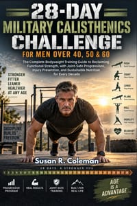 28-Day Military Calisthenics Challenge for Men Over 40, 50 & 60: The Complete Bodyweight Training Guide to Reclaiming Functional Strength, with Joint- cover
