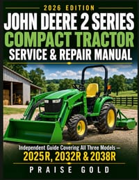 John Deere 2 Series Compact Tractor Service & Repair Manual: Independent Guide Covering All Three Models -2025R, 2032R & 2038R cover
