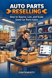 Auto Parts Reselling: How to Source, List, and Scale Used Car Parts Sales cover