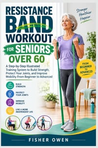 Resistance Band Workout for Seniors Over 6o: A Step-by-Step Illustrated Training System to Build Strength, Protect Your Joints, and Improve Mobility F cover