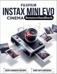 Fujifilm Instax Mini Evo Cinema Benutzerhandbuch: Das ultimative Schritt-für-Schritt-Handbuch für Retro-Ästhetik, hybride Video-Workflows und die Inte cover