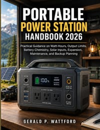 Portable Power Station Handbook 2026: Practical Guidance on Watt-Hours, Output Limits, Battery Chemistry, Solar Inputs, Expansion, Maintenance, and Ba cover