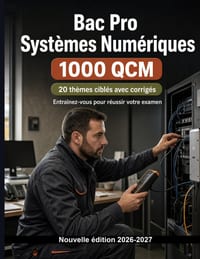 Bac Pro Systèmes Numériques: 1000 Items type concours avec solution: Préparation et révision: installation, Windows/Linux, réseaux IP, VLAN, sécurité cover