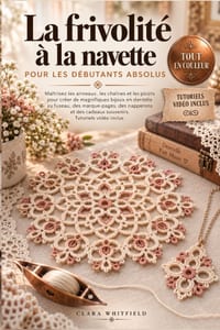 La frivolité à la navette pour les débutants absolus: Maîtrisez les anneaux, les chaînes et les picots pour créer de magnifiques bijoux en dentelle au cover