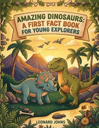 Amazing Dinosaurs: A First Fact Book for Young Explorers: Dinosaur Facts for Kids Ages 6-8 with Fun Facts, Fossils, Palaeontologists and a Picture Qui cover