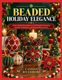 Beaded Holiday Elegance: Festive Beaded Decorations to Craft Beautiful Ornaments, Garlands, Centerpieces, and Seasonal Home Accents cover