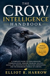 The Crow Intelligence Handbook: A Complete Guide to Crow Behavior, Communication, Memory, ProblemSolving, Social Life, Identification, Backyard Observ cover