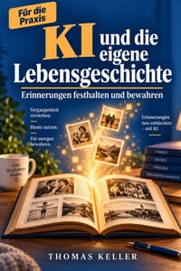 KI und die eigene Lebensgeschichte: Wie Sie mit künstlicher Intelligenz Ihre Erinnerungen festhalten und für die Familie bewahren cover